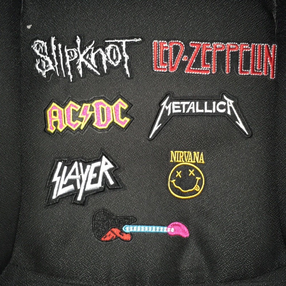 Rock/metal iron-on patches